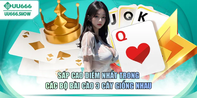 Sáp cao điểm nhất trong các bộ bài cào 3 cây giống nhau
